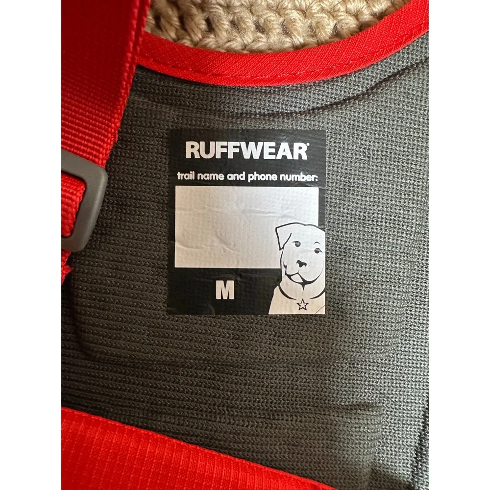 Ruffwear Front Range Dog Harness Red Medium Padded Reflective Adjustable Walking